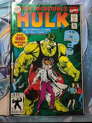 Buy Incredible Hulk #393 -  30th Anniversary Foil Marvel Comics 1992 VGC/NM Bagged • 19.99£
