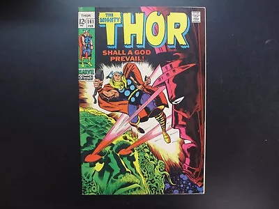 Buy Marvel Comics Group Comic Book The Mighty Thor #161 Galactus Ego Color VG 1969 • 138.36£