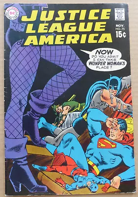 Buy Justice League Of America #75, Key Issue,  Black Canary  Joins, Nice Copy Vf- • 215£