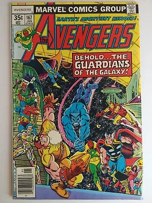 Buy Marvel Comics Avengers #167 First Meeting With Guardians Of The Galaxy FN/VF 7.0 • 19.59£
