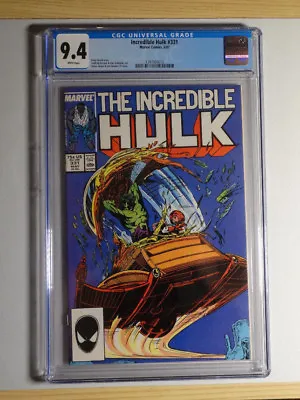 Buy Incredible Hulk #331 CGC 9.4 NM Todd McFarlane Art 2nd Peter David (Marvel 1987) • 34.81£