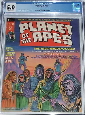 Buy Planet Of The Apes #1 CGC 5.0 From Aug 1974 Movie Adaptation • 70.35£