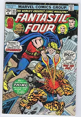Buy Fantastic Four 165 3.5 4.0 Nice Glossy 2nd Appearance Of Tielius The Crusader Jj • 10.53£