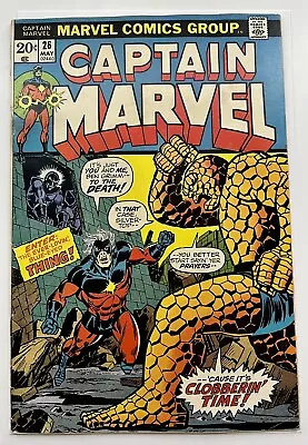 Buy Captain Marvel 26 May 1973 First Thanos Cover Starlin • 32.17£