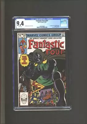 Buy Fantastic Four #247 CGC 9.4 1st App. Of Kristoff Vernard  Death  Of Zorba 1982 • 44.17£