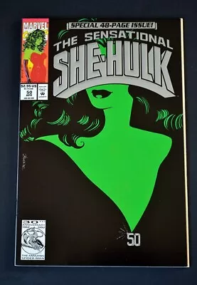 Buy The Sensational She-hulk #50  Green Foil Cover 1993 • 15£