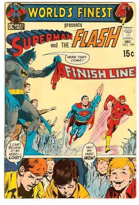 Buy World's Finest #199 6.0 // 3rd Superman Vs The Flash Part Two Dc Comics 1970 • 57.36£