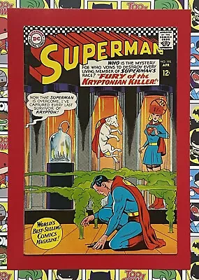 Buy Superman #195 - Apr 1967 - Krypto Appearance! - Fn (6.0) Cents Copy! • 19.99£