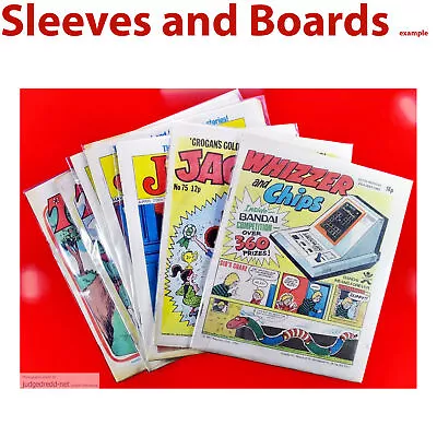 Buy 10 X Comic Bags ONLY For Jackpot And Whizzer And Chips Comic Issues Size4 New . • 9.99£