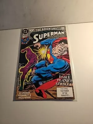 Buy The Adventures Of Superman # 482 (DC, 1991) PARASITE! IN PLASTIC SLEEVE  • 4.95£