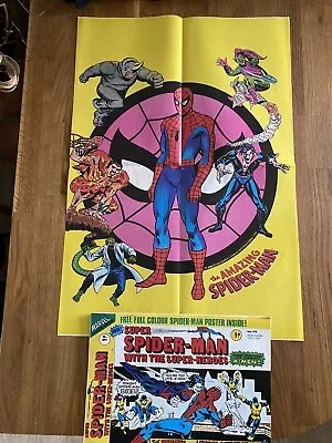 Buy Super Spider-man With The Super-heroes # 158 - Marvel Comics - 1976 - Inc Poster • 42.50£