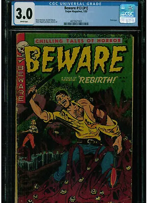 Buy Beware #13 (#1) Cgc 3.0 White Pages 1953 First Issue Trojan Magazines Golden Age • 340.77£