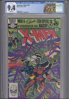 Buy Uncanny X-Men #154 CGC 9.4 1982 Marvel Comics Origin Of Cyclops, Custom Label • 42.30£