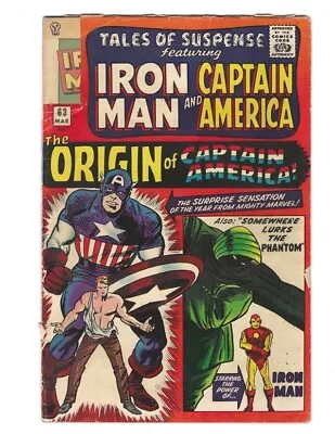 Buy Tales Of Suspense #63 1965 Flat And Glossy Origin Of Captain America! Iron Man! • 15.98£