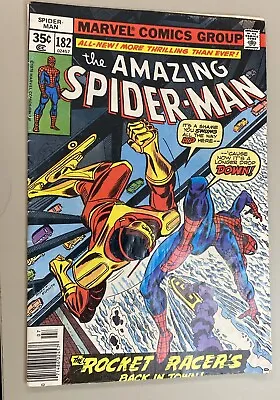Buy Amazing Spider-Man #182 Comic Book July 1978 Cover Misprint Crooked • 5.53£