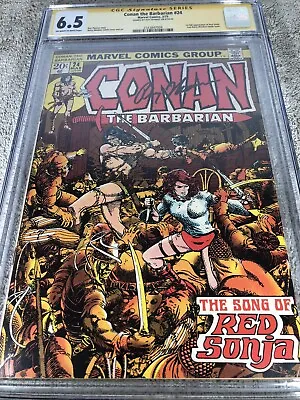 Buy Conan The Barbarian 24 CGC SS 6.5 Roy Thomas 1st Red Sonja • 345.05£