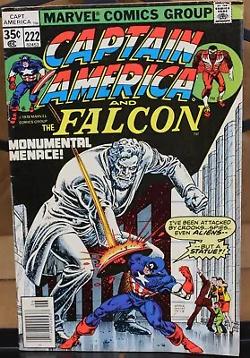 Buy Captain America And The Falcon: Monumental Menace! NO. 222 Marvel Comics Group • 3.20£