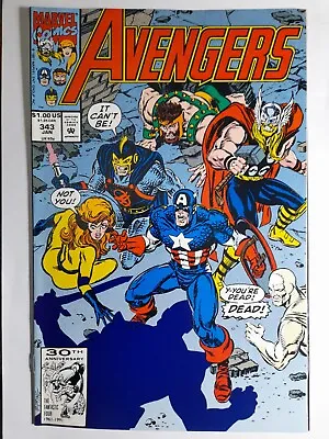 Buy 1992 Avengers 343 VF/NM. First Partial App.The Gatherers.Marvel Comics • 17.12£