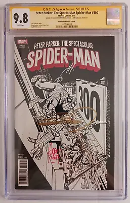 Buy Perter Parker: The Spectacular Spider-Man #300 CGC 9.8 SS ~ Marvel 2018 ~ MILLER • 985.60£