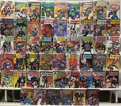 Buy Marvel Comics Captain America Vol 3 Run Lot 1-50 Plus Annual ‘98-‘01 Missing #12 • 82.21£