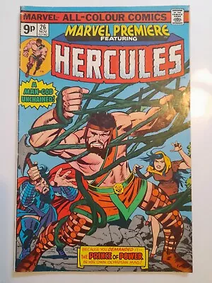 Buy Marvel Premiere #26 Nov 1975 VGC- 3.5 First Solo Headlining Hercules Feature • 4.99£