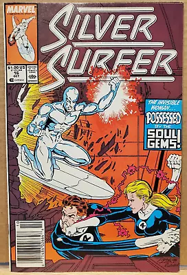 Buy Silver Surfer 16 Galactus Reed Richards Steve Englehart Ron Lim 1988 Marvel • 3.21£
