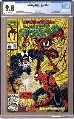 Buy Amazing Spider-Man #362 1st Printing CGC 9.8 1992 4087250025 • 137.66£