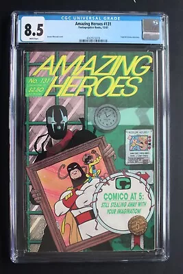 Buy Amazing Heroes #131 1st VENOM In Print 1987 Pre-Spider-Man 300 McFARLANE CGC 8.5 • 90.92£