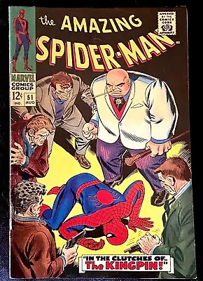Buy Amazing Spider-man 51 G/vg 1967! 1st Kingpin Cover! 1st Robbie Robertson! • 118.31£