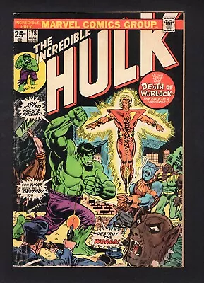 Buy The Incredible Hulk # 178 Vol. 1 Marvel Comics 74 VG- • 21.37£