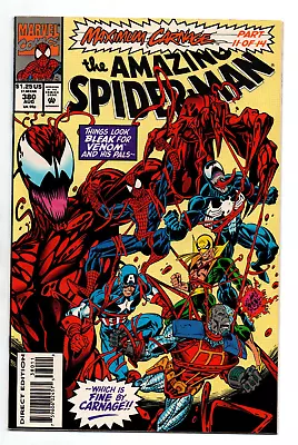 Buy Amazing Spider-Man #380 - Maximum Carnage Part 11 - Venom - 1993 - (-NM) • 7.90£