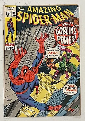 Buy Marvel Comics - The Amazing Spider-Man, The Goblin's Power! - July 1971 #98 • 59.26£