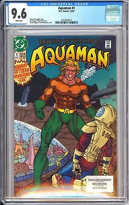 Buy Aquaman 1 CGC 9.6 1991 4167956015 Return Of The King 50th Anniversary Key • 55.33£