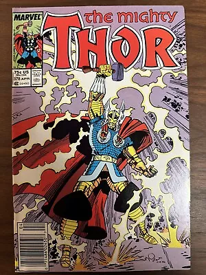 Buy Thor #378 FN/VF Debut Of New Thor Armor (Marvel  1987) Newsstand • 11.83£