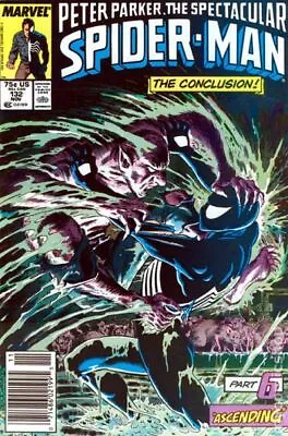 Buy Spectacular Spider-Man Peter Parker #132 FN- 5.5 1987 Stock Image Low Grade • 6.72£