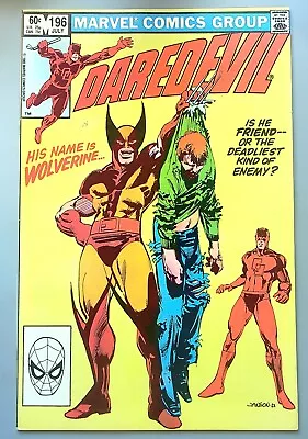 Buy Daredevil #196 ~ MARVEL 1983 ~ WOLVERINE- Klaus Janson FN+ • 9.48£