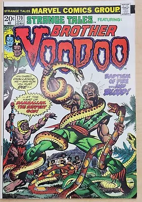 Buy Strange Tales #170 1973 VF Len Wein Gil Kane 2nd App Brother Voodoo Comic. C. 1 • 79.06£