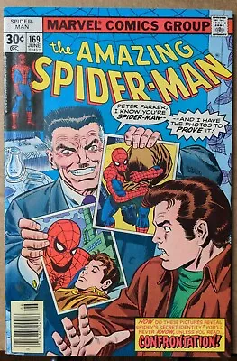 Buy Amazing Spider-Man 169 6/77 Clone Story Recapped! Stan Lee Cameo! SEE PICS • 19.85£