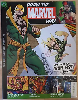 Buy Draw The Marvel Way #25 Iron Fist Magazine Only Hachette Partworks • 3£
