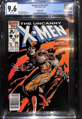 Buy Uncanny X-Men #212 CGC 9.6 Newsstand 1986 • 236.55£