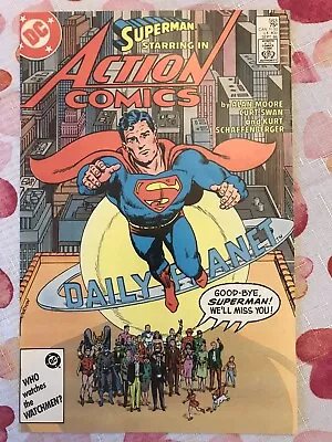 Buy ACTION COMICS #583 SUPERMAN 1st JONATHAN ELLIOT ALAN MOORE STORY LAST ISSUE • 23.74£