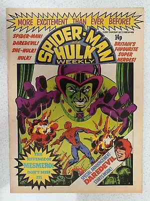 Buy MARVEL SPIDER-MAN AND HULK WEEKLY COMIC U.K. (1972 Series) #406 • 2.99£