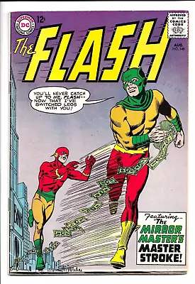 Buy The Flash 146, 1964 DC, Mirror Master, Barry Allen, Broome & Infantino 7.5 VF- • 66.40£