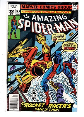 Buy Amazing Spider-man #182 (1978) - Grade 9.2 - The Rocket Racer's Back In Town! • 55.32£