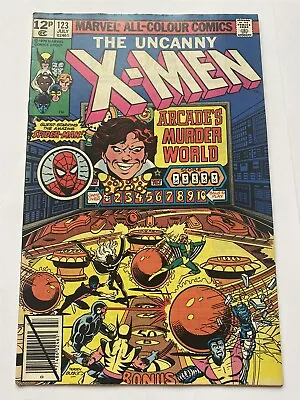 Buy THE UNCANNY X-MEN #123 John Byrne UK Price Marvel Comics 1979 VF- • 14.95£