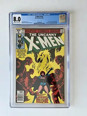 Buy Uncanny X-Men #134 - 1st Dark Phoenix - Marvel Comics - Newstand - CGC 8.0 • 99.99£
