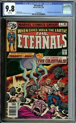 Buy Eternals #2 Cgc 9.8 White Pages // 1st Appearance Of Ajak & The Celestials 1976 • 238.30£