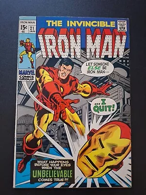 Buy Iron Man #21 Bronze Age Marvel 1970 1st App Of Alex Nevsky 3rd Crimson Dynamo • 12£