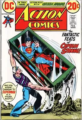 Buy Action Comics #421-1973-vg 4.0 Superman 1st Captain Strong Ak Popeye Green Arrow • 22.45£