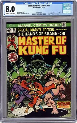 Buy Special Marvel Edition #15 CGC 8.0 1973 4077691001 1st App. Shang Chi • 415.07£